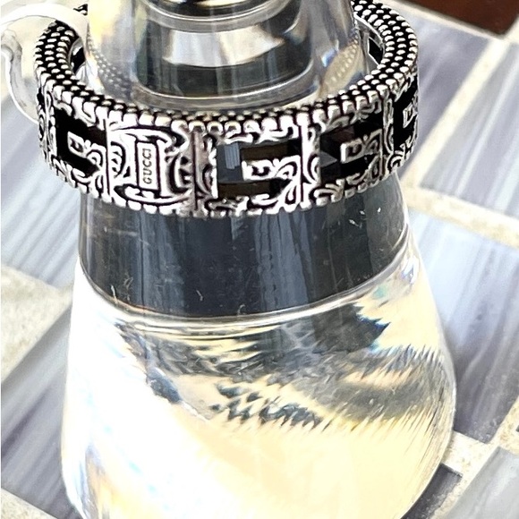 Gucci NWT G Cube Ring Sterling Silver Sz 6 3/4 - Picture 2 of 16